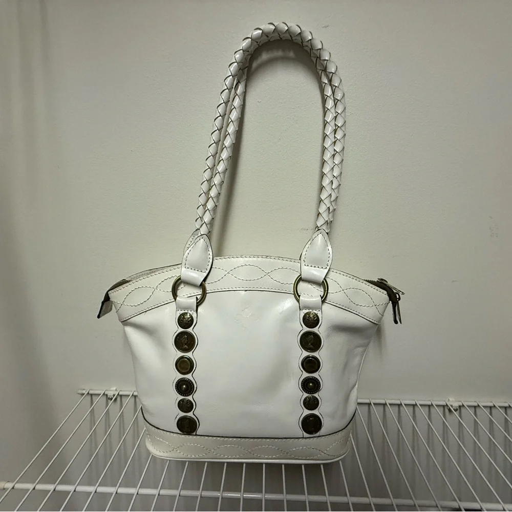 Patricia Nash Renaissance Coin Zorita White Shoulder Bag - Picture 3 of 4